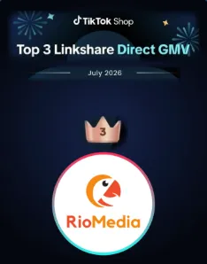 RioMedia Top 3 Linkshare Direct GMV – Bảng xếp hạng đối tác TikTok Shop tháng 7/2026