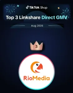 RioMedia Top 3 Linkshare Direct GMV – Bảng xếp hạng đối tác TikTok Shop tháng 8/2026