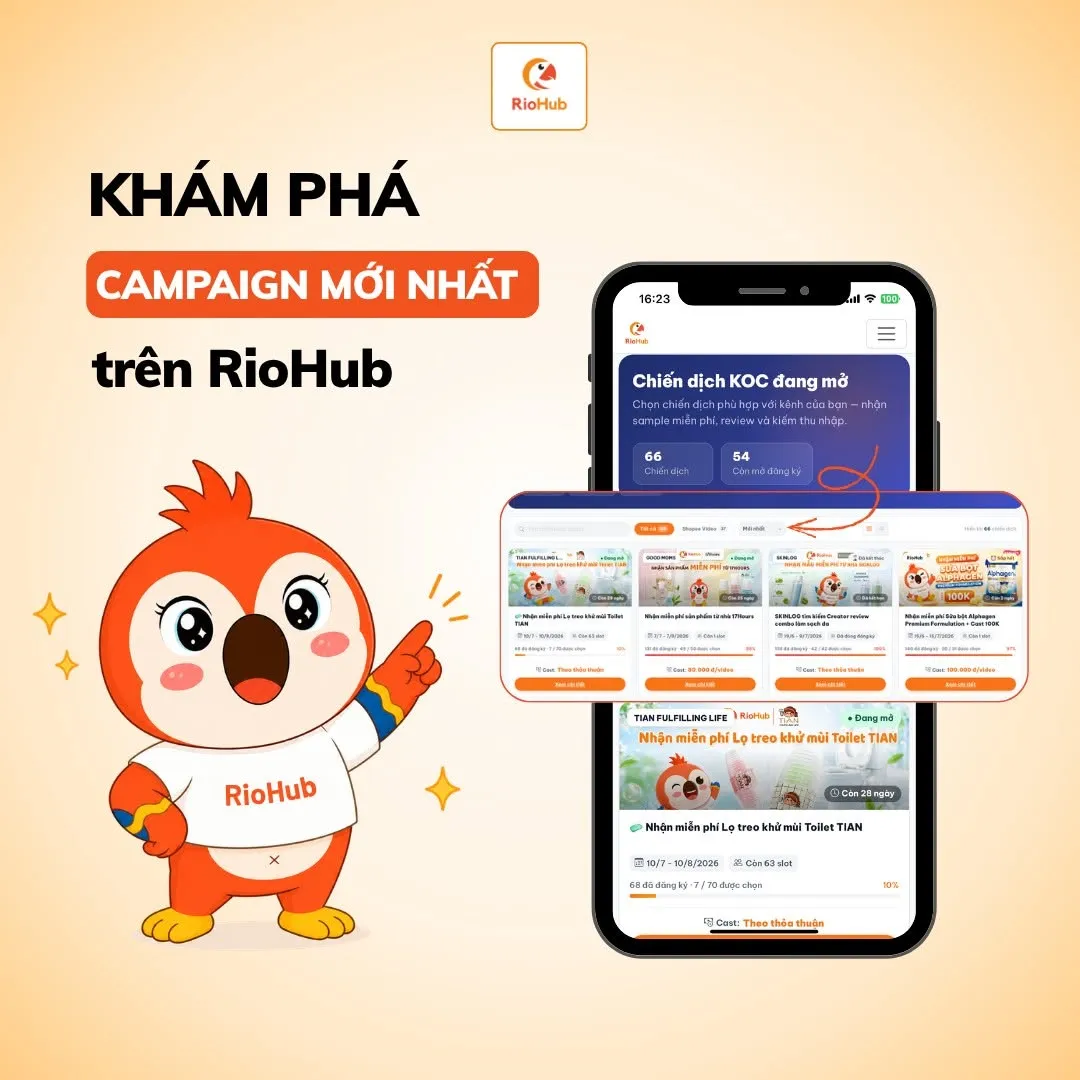 Khám phá campaign mới nhất trên RioHub